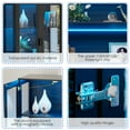 thumbnail image 7 of MIIFUNY 67" Tall Display Cabinet with LED Lights, 4 Tier Bookshelf Storage Cabinet with Magnetic Doors, Trophy Display Case for Living Room, Bedroom, Kitchen, Black, 7 of 7