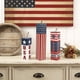 thumbnail image 1 of 3 Pieces 4th of July Block Centerpieces for Table Decorations, Rustic Patriotic Tiered Tray American Stars and Stripes Table Centerpieces for Memorial Day Party Supplies, 1 of 6