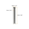 thumbnail image 2 of Unique Bargains Slotted Spring Pin M3 x 25mm 304 Stainless Steel Split Spring Roll Dowel Pins Plain Finish 20Pcs, 2 of 3