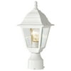 Nuvo Outdoor Post Fixture,1L,Clr Glass,Wht 60-546
