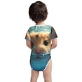 thumbnail image 2 of Pofeuu Cute Swimming Guinea Pig Print Baby Boys Short-Sleeve Bodysuit,Just Born Unisex Baby Short Sleeve Bodysuits Undershirt-, 2 of 7