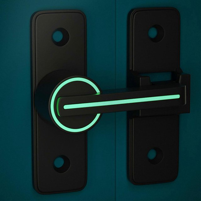 Barn Door Flip Locks Safety Prevents Theft Punch Free Heavy Duty Gate Locks for Garden Bathroom Outdoor Garage MK 009 180 Degree Luminous