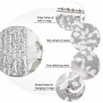 thumbnail image 6 of Grey White Botanical Waterproof Fabric Shower Curtain,Pastoral Spring Floral Summer Art Waterproof Fabric Shower Curtain for Bathroom Curtains Bathtubs Shower Curtains with 12 Hooks Extra Long 72x96, 6 of 8