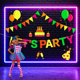 Party Decorations 1 Roll Glow Crepe Paper Fluorescent Neon Paper Streamers  For Wedding Birthday Neon Party Fiesta Party Prom Dance Party Photography  Hot Pink 