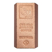 1 Kilo Copper Element Bar .9999 Fine (Square Edges)