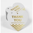 thumbnail image 2 of Inkdotpot Real Gold Foil Thank You For Celebrating With Us Bridal Shower-Baby Shower-Retirement-Wedding-Birthday Tags Favor Hang Paper Tags 100 Pieces, 2 of 8