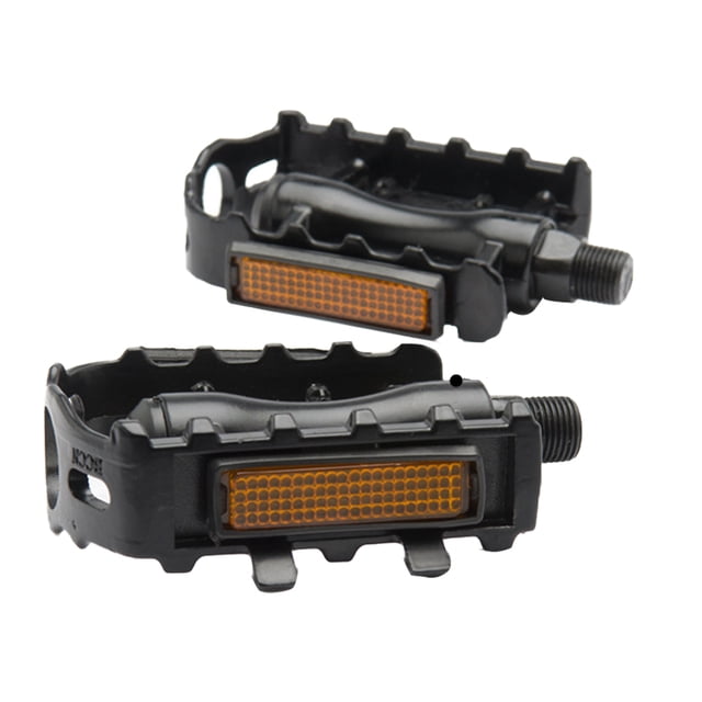 1 par de aleación de aluminio Pedal de bicicleta de montaña con accesorio de bicicleta antideslizante Spike Pedal (Negro)