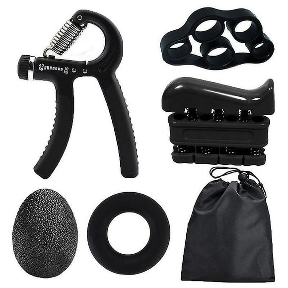 Hand Grip Strengthener Forearm Exercise Muscle Power Wrist Trainings(black)