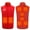 Red-E, variant on Odeerbi Lightweight Heated Vest with 4 Heating Zones for Men Women Winter Warm USB Rechargeable Heated Jacket Plus Size Floral Print Heating Windproof Coat Black without Power Bank