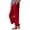 A1mm#-Red, variant on Women's Wide Leg Trousers High Waist Loose Fit Flowy Casual Pants Comfortable Daily Wear Bottoms