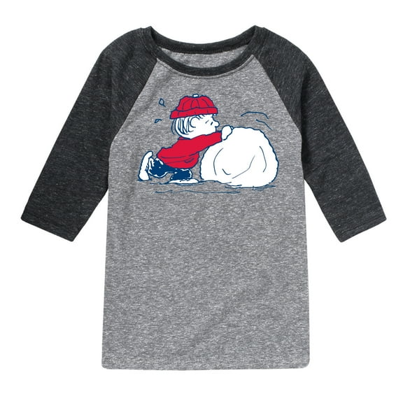 Peanuts - Linus Snowball - Toddler & Youth Raglan Graphic T-Shirt