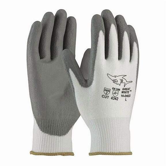 Protective Industrial Products Gloves White Seamless Knit G-Tek Polykor Blended Xl 12 Pairs Of Gloves