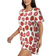thumbnail image 2 of Xecao Hand Drawn Strawberry print Swimsuit for women, Summer-ready, sporty style.Quick-dry fabric. Many sizes & colors., 2 of 9