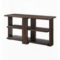 thumbnail image 2 of The Walnut Sofa Table with 2 Shelves - Classic Rectangular Design for Ample Storage, 2 of 5