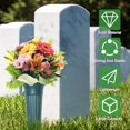 thumbnail image 5 of 10PCS Grave Flower Holder, 4PCS Large Cemetery Vases for Grave with Base, 6PCS Memorial Floral Vases with Spikes for Ground Lawn, 5 of 7
