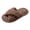Brown, variant on Women's Fuzzy Slippers Cozy Open Toe Cross Band Memory Foam House Shoes for Bride Wedding Laides Indoor Outdoor Slide