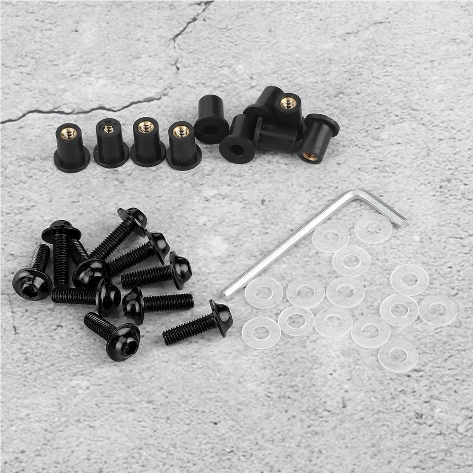 Filfeel Kit De Boulons Pour Pare-Brise De Moto, Kit D'Installation
