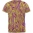 thumbnail image 2 of Mardi Gras Cajun Tiger Costume All Over Mens T Shirt Multi SM, 2 of 2