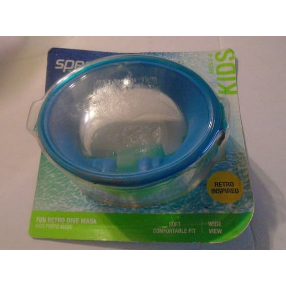 Speedo UV Protection Anti Fog Adjustable Oval Kids Fun Retro Dive Mask