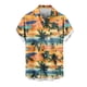 thumbnail image 5 of Blusa y camisa de manga corta con cuello vuelto para hombre, blusa informal de moda con cuello vuelto, blusa estampada de manga corta con botones, blusa de poliéster para hombre, 5 of 6