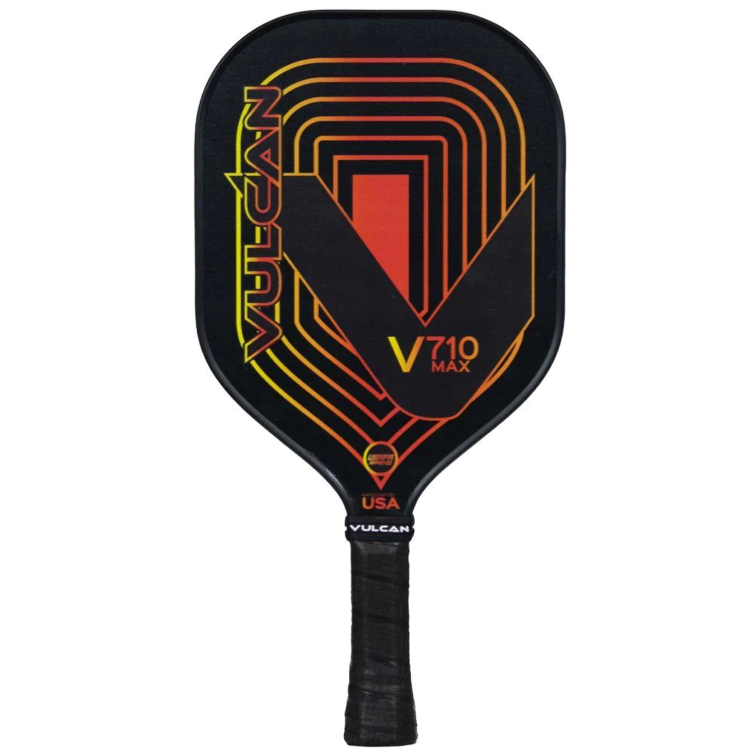 Vulcan V710 Max Pickleball Paddle -Flame Circuit -Black