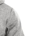 thumbnail image 3 of Men's Athletic Hoodies Solid Color Long Sleeve Zip Up Sweatshirt With Pockets Thick Casual Cross Letter Print Fleece Jacket for Daily Travel Outdoor, 3 of 6