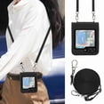 thumbnail image 3 of Dteck for Samsung Galaxy Z Flip 5 5G Case, Adjustable Crossbody Shoulder Strap Lanyard Case for Women Kickstand Flip PU Leather Hard Shell Ultra Thin Slim Durable Protective Phone Cover,Black, 3 of 5