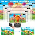 thumbnail image 4 of Mini Portable Projector  LED Mobile Phone Projector 1080P Supported for Home Children Theater Movie Projectors, 4 of 14