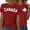 Red_002, variant on Fgnfyis T Shirts for Women Canada Day Graphic T Shirt Comfortable Casual Short Sleeve Round Neck Tee Top for Everyday Wear Womens Tops White_003 L