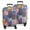 Colorful Pioneer Flower, variant on Blue Leaf and Vine Pattern Luggage Cover Fashion Suitcase Cover Baggage Covers Fit 25-28 Inch Luggage (Go Travel)