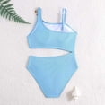 thumbnail image 3 of JFOPQVSM Girls Comfortable Breathable Skin Friendly Sleeveless Swimsuit Fashionable Strap Swimsuit, 3 of 7