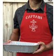 thumbnail image 4 of ThisWear Captain Nautical Gift Funny Apron for Grilling Cooking Two Pocket Apron for Sailing or Fishing Red, 4 of 7