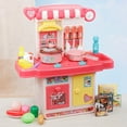 thumbnail image 1 of YANGHONGY Children's Homemaking Simulation Kitchen Toy Set Baby Girl's Cooking Small Kitchen And Sound Effects Kitchen Appliances, 1 of 9