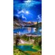 thumbnail image 1 of Colinas verdes y aguas verdes 5D DIY Kits de pintura de diamantes Resina completa FLhrweasw Nuevo, 1 of 9