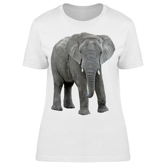 Adorably Cute Elephant T-Shirt Women -Image by Shutterstock, Female Small