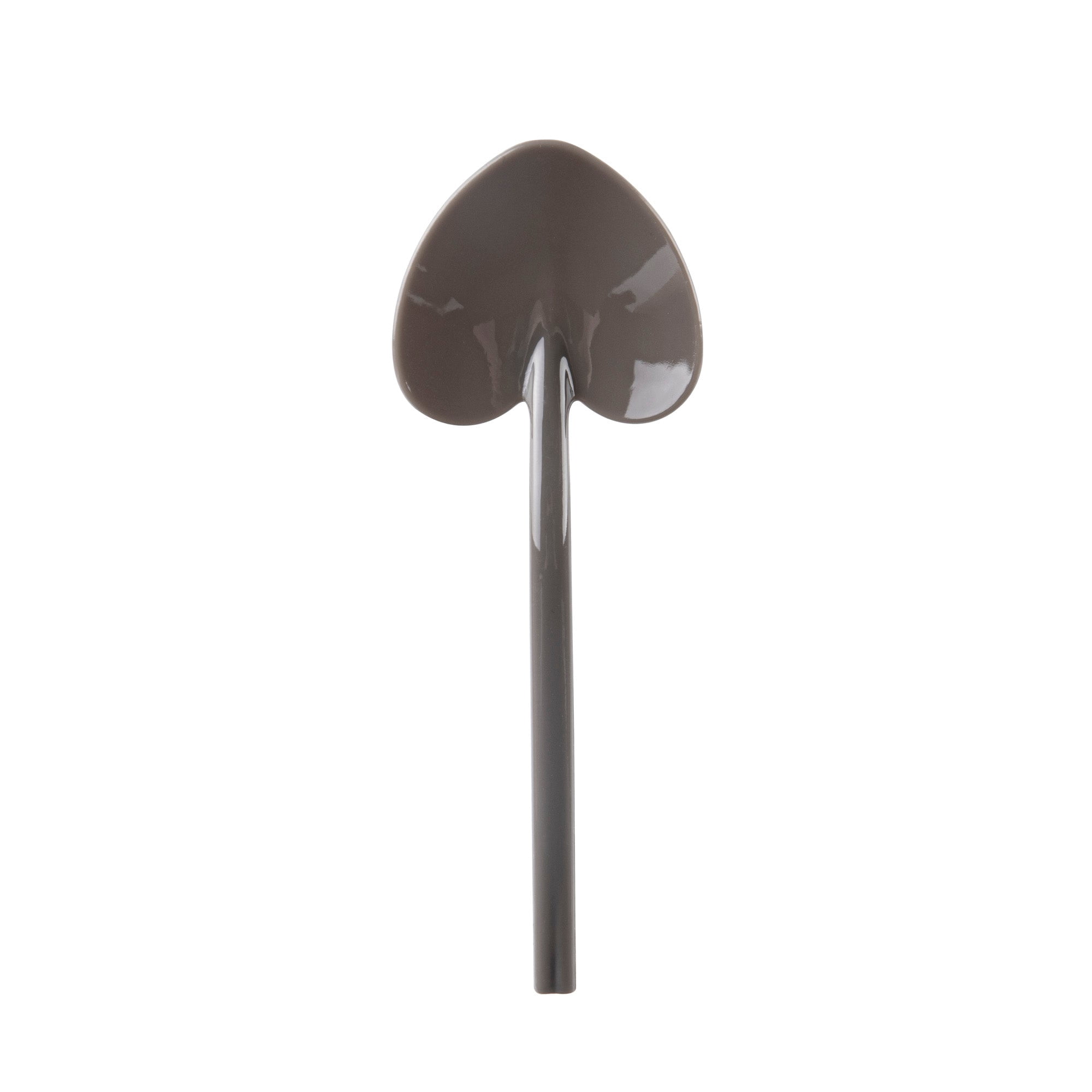 Restaurantware-3.5 Inch x 1.3 Inch Heart Spoons, 500 Disposable Mini Plastic Spoons - Heart-Shaped, For Desserts, Gray Plastic Tasting Spoon, For Parties Or Events