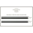 thumbnail image 2 of Exclusive Home Topper Double Curtain Rod and Finial Set, Gunmetal, 36"-72", 2 of 5