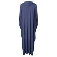thumbnail image 7 of HJYCHN Elegant Women Abaya Prayer Dress with Hooded Hijab Kaftan Arab Robe for Daily Wear Blue One Size, 7 of 7
