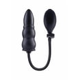 thumbnail image 1 of Size Up Ripple Inflatable 5.5" Silicone Anal Plug with Ball Pump, Black, 1 of 5