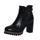 thumbnail image 1 of NECHOLOGY Botas Mujer Adulto Femenino Zapatos Botines para mujer Botas altas de tacón único botas gruesas para mujer zapatos de mujer con cremallera botas de mujer (Black, 7.5), 1 of 6