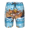 thumbnail image 3 of Fotbe Animals on Noah's Ark Floating Trajes de Baño Estampados para Hombre, Shorts de Verano de Secado Rápido, Ropa de Playa, Bañadores-X-Large, 3 of 6