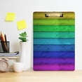 thumbnail image 5 of FMSHPON Vintage Rainbow Wooden Clipboard Hardboard Wood Nursing Clip Board and Pull for Standard A4 Letter 13x9 inches, 5 of 7