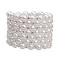 thumbnail image 3 of Dalazy Femmes Chic Perle Strass Bracelet Extensible pour Mariage Mariage Bal 7 Rangée, 3 of 9