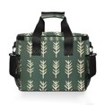 thumbnail image 7 of FORMRS Insulated Cooler Bag 24 Cans Capacity Soft Leakproof Lunch Box with Side Pockets, Dark Green Leaves, 7 of 7