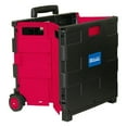 thumbnail image 5 of BAZIC Products Folding Cart on Wheels w/Lid Cover, 16" x 18" x 15", Black/Red, 5 of 6