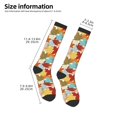 thumbnail image 2 of Naloa Fall Maple Leaves Thigh High Socks Extra Long Stretchy Sock Women Over Knee High Opaque Stocking Daily Wear, 2 of 6