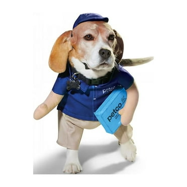 Bootique Cute Carrier Dog Cat Costume Small Pet Halloween Outfit Mailman Postal Worker Delivery Package
