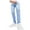 Light Blue, variant on ohmzyzo Men's Slim Fit Stretch Jeans Ripped Skinny Jeans for Men Straight Leg Streetwear Comfort Male Pants with Pockets Light Blue Light Blue