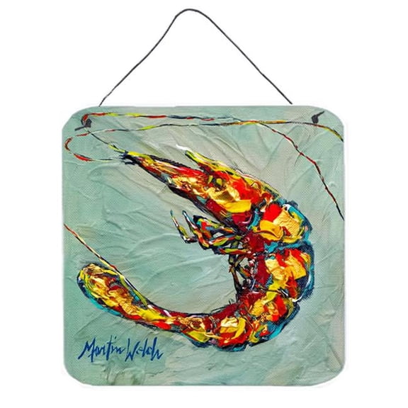 Shrimp Ripples Aluminium Metal Wall or Door Hanging Prints