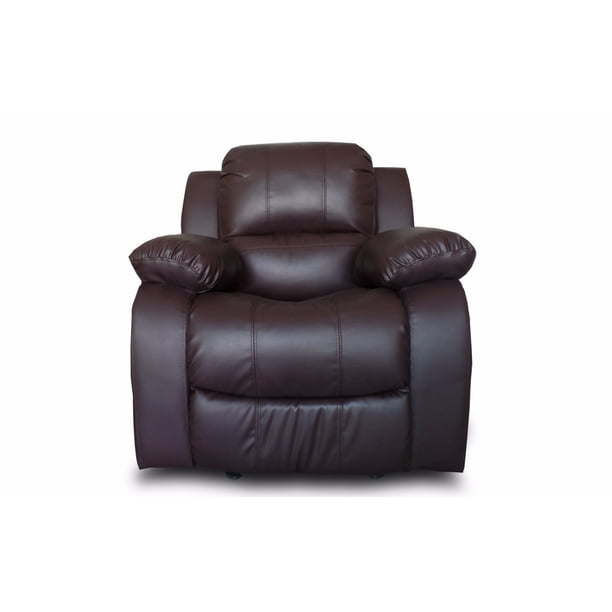 Bonded Leather Recliner Chair, Overstuffed Leather Chairs
